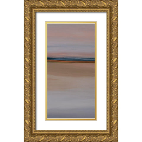 Blue Horizon II Gold Ornate Wood Framed Art Print with Double Matting by Hinz
