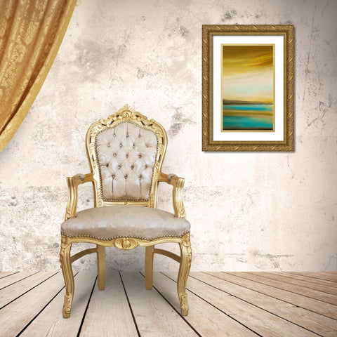 Brilliance I Gold Ornate Wood Framed Art Print with Double Matting by Hinz