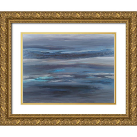 Endless Sea Gold Ornate Wood Framed Art Print with Double Matting by Hinz
