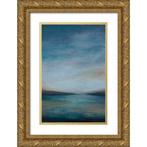 Evening Breeze II Gold Ornate Wood Framed Art Print with Double Matting by Hinz