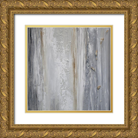 Abstract C Gold Ornate Wood Framed Art Print with Double Matting by Hinz
