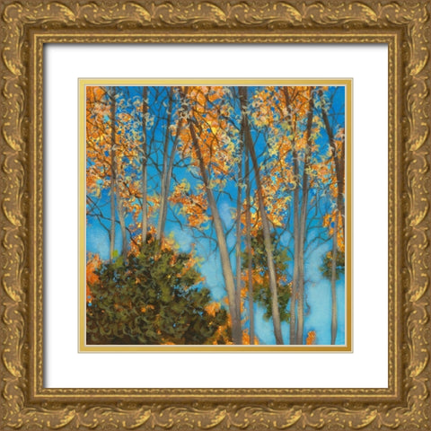 Falling Up I Gold Ornate Wood Framed Art Print with Double Matting by Larson