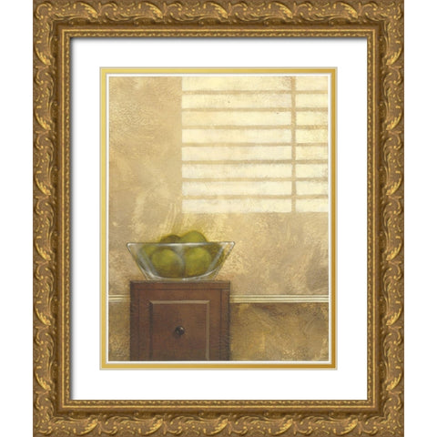 Window Light I Gold Ornate Wood Framed Art Print with Double Matting by Larson