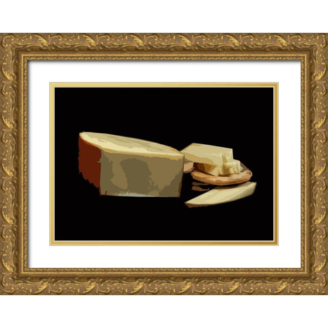 And Cheese I Gold Ornate Wood Framed Art Print with Double Matting by Mack