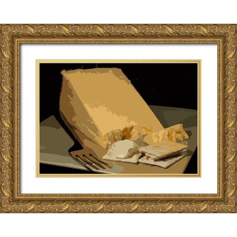And Cheese II Gold Ornate Wood Framed Art Print with Double Matting by Mack