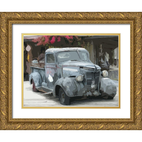 Relic Gold Ornate Wood Framed Art Print with Double Matting by Mack