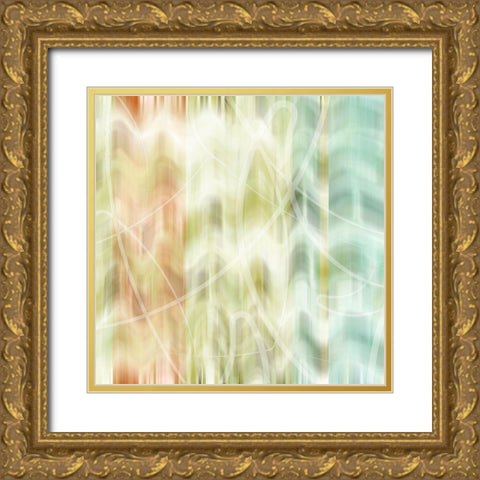Blends I Gold Ornate Wood Framed Art Print with Double Matting by King