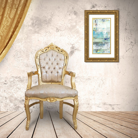Painted Coast II Gold Ornate Wood Framed Art Print with Double Matting by King