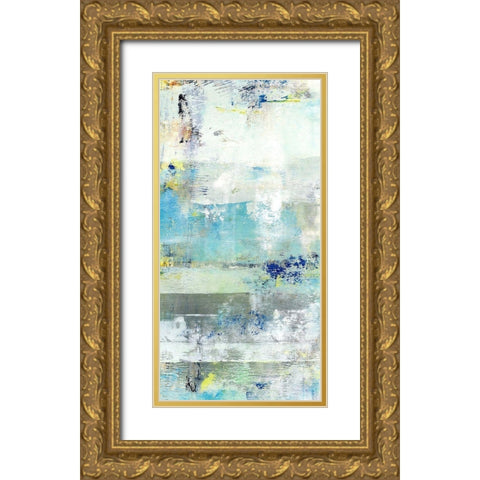 Painted Coast II Gold Ornate Wood Framed Art Print with Double Matting by King