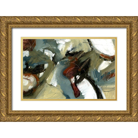 Symphony Gold Ornate Wood Framed Art Print with Double Matting by King
