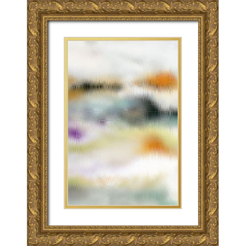 Blurred Lines II Gold Ornate Wood Framed Art Print with Double Matting by King