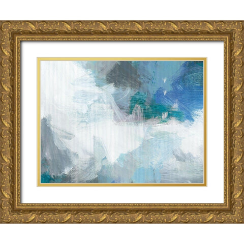 Urban Cool Gold Ornate Wood Framed Art Print with Double Matting by King