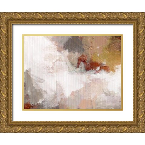Urban Fall Gold Ornate Wood Framed Art Print with Double Matting by King