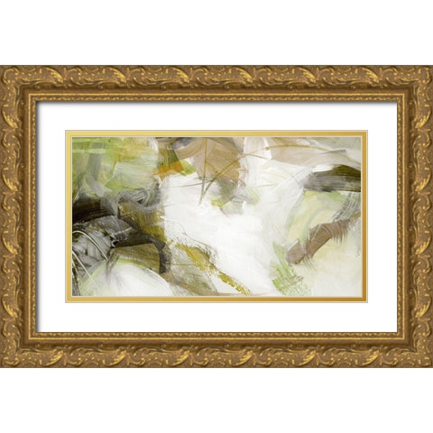 Xpress II Gold Ornate Wood Framed Art Print with Double Matting by King