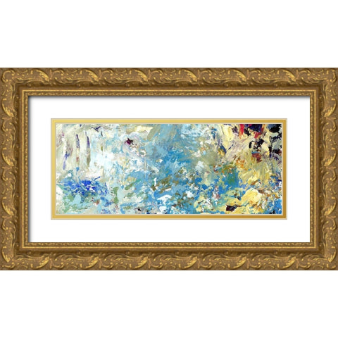 Connective I Gold Ornate Wood Framed Art Print with Double Matting by King