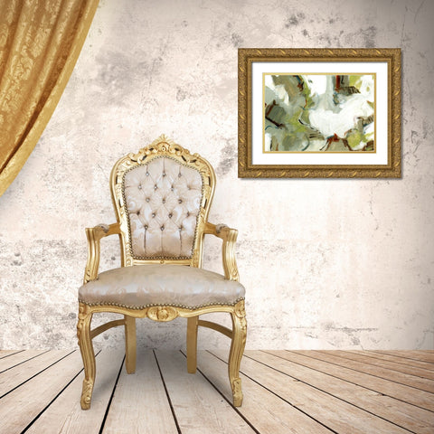 Travelers Sage Gold Ornate Wood Framed Art Print with Double Matting by King