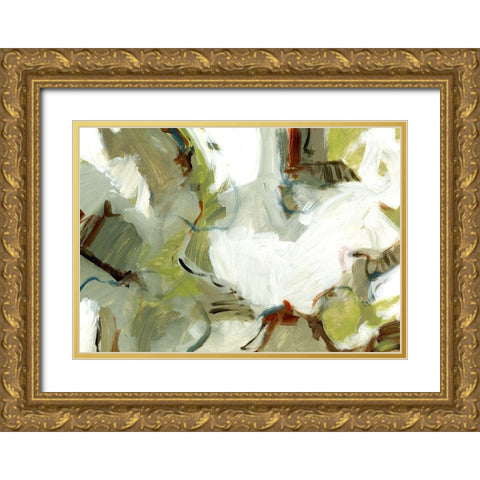 Travelers Sage Gold Ornate Wood Framed Art Print with Double Matting by King