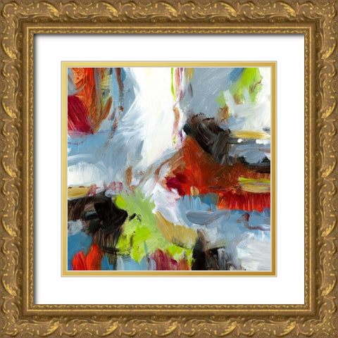 Urban V Gold Ornate Wood Framed Art Print with Double Matting by King