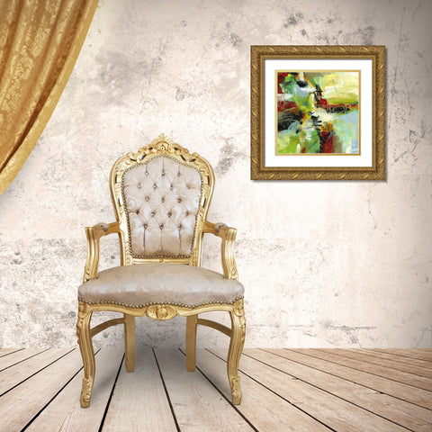 Colorwave Gold Ornate Wood Framed Art Print with Double Matting by King