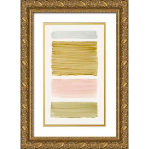 Bar Gold I Gold Ornate Wood Framed Art Print with Double Matting by King