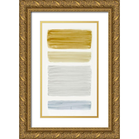 Bar Gold II Gold Ornate Wood Framed Art Print with Double Matting by King