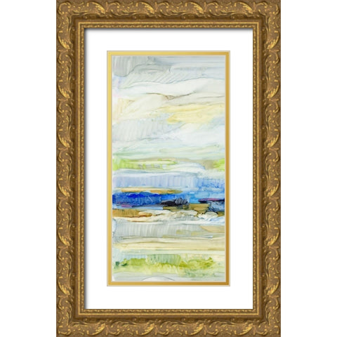 Blue Ridge I Gold Ornate Wood Framed Art Print with Double Matting by King