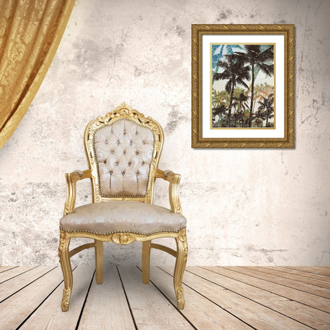 Coastal Shadows I Gold Ornate Wood Framed Art Print with Double Matting by Nola