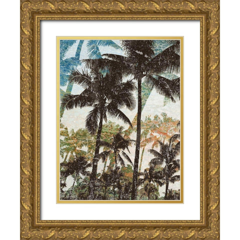 Coastal Shadows I Gold Ornate Wood Framed Art Print with Double Matting by Nola