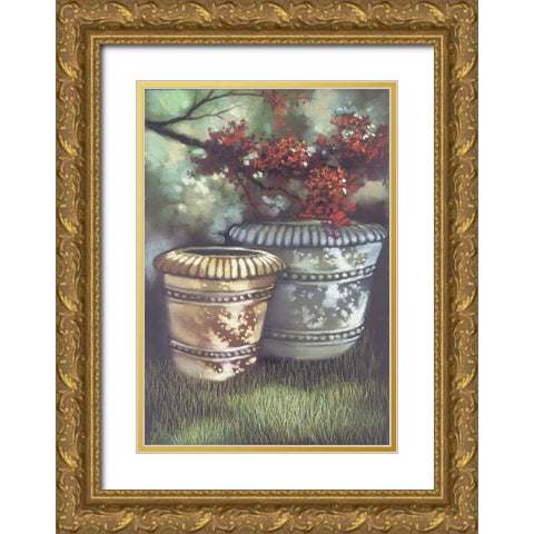 My Neighbors Yard I Gold Ornate Wood Framed Art Print with Double Matting by Ricci