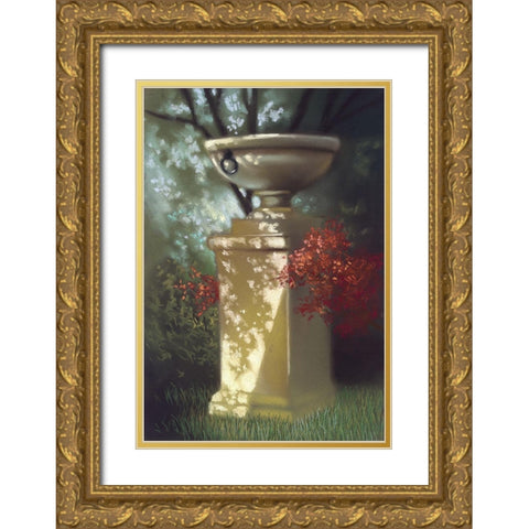 My Neighbors Yard II Gold Ornate Wood Framed Art Print with Double Matting by Ricci