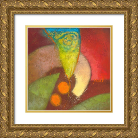 Night Bloom I Gold Ornate Wood Framed Art Print with Double Matting by Scott