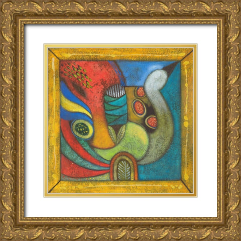 Trumpeteer I Gold Ornate Wood Framed Art Print with Double Matting by Scott