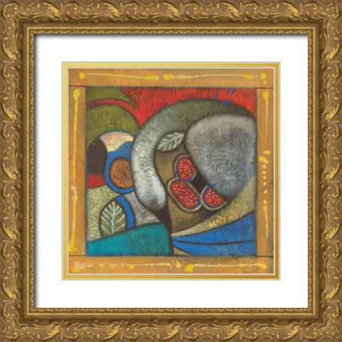 Trumpeteer II Gold Ornate Wood Framed Art Print with Double Matting by Scott