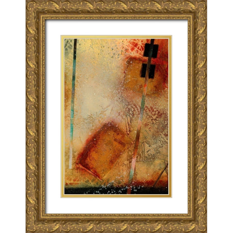 Aerial View Study I Gold Ornate Wood Framed Art Print with Double Matting by Scott
