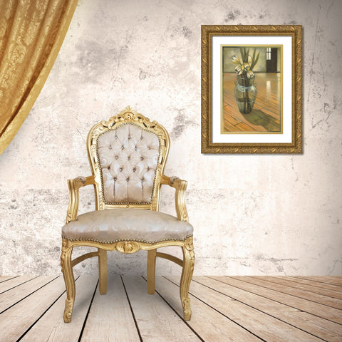 Good Morning Gold Ornate Wood Framed Art Print with Double Matting by Scott