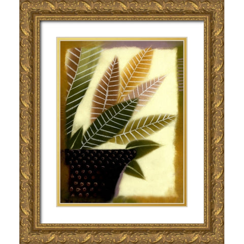 Polka Dot II Gold Ornate Wood Framed Art Print with Double Matting by Scott