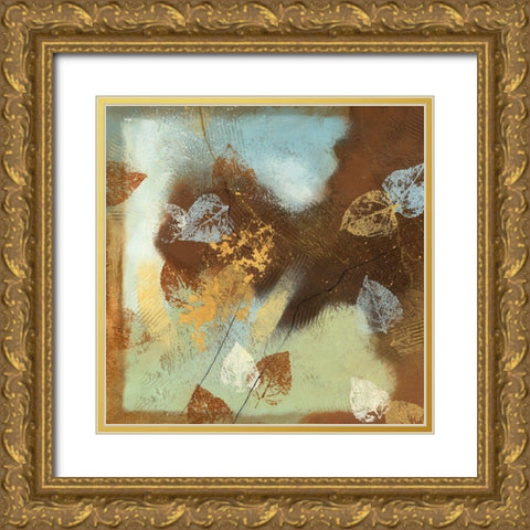 Tea Leaves I Gold Ornate Wood Framed Art Print with Double Matting by Scott