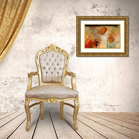 Aerial View Gold Ornate Wood Framed Art Print with Double Matting by Scott