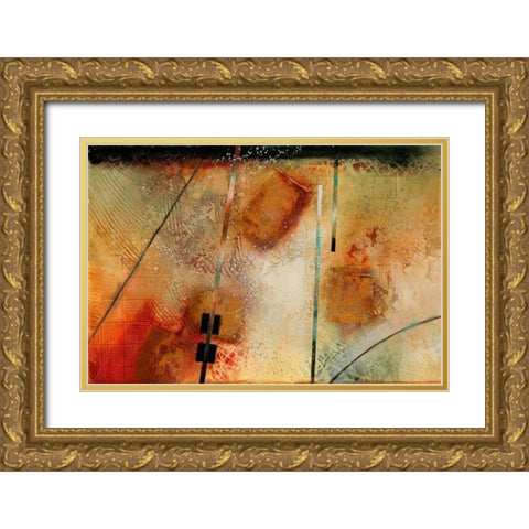 Aerial View Gold Ornate Wood Framed Art Print with Double Matting by Scott