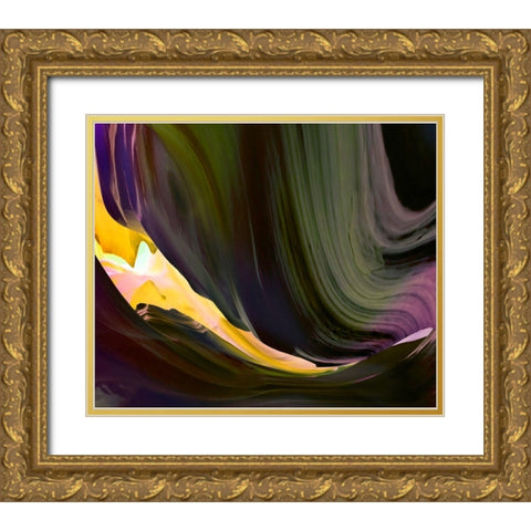 Arizona Rocks II Gold Ornate Wood Framed Art Print with Double Matting by Tripp