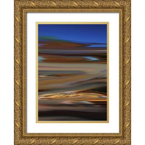 Skid II Gold Ornate Wood Framed Art Print with Double Matting by Tripp