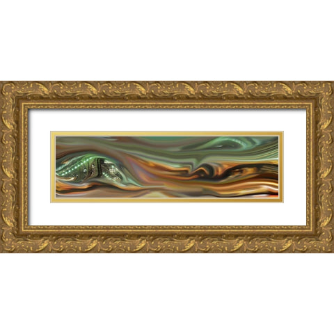 Urban Abstract II Gold Ornate Wood Framed Art Print with Double Matting by Tripp