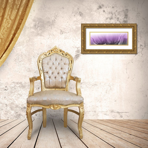 Transparant Lips Gold Ornate Wood Framed Art Print with Double Matting by Phillip, Jamie