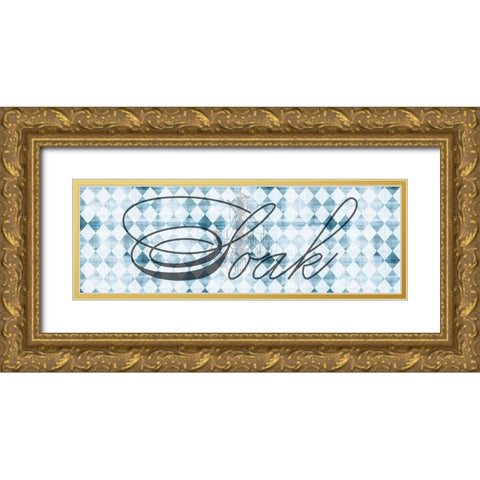 Soak Gold Ornate Wood Framed Art Print with Double Matting by Phillip, Jamie