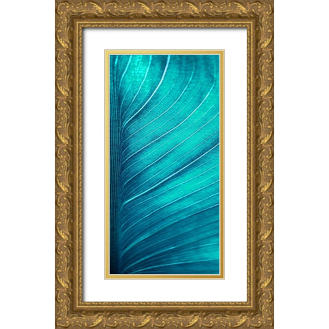 Green Tropics 2 Gold Ornate Wood Framed Art Print with Double Matting by Phillip, Jamie