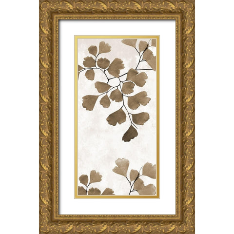 Sepia Herb 1 Gold Ornate Wood Framed Art Print with Double Matting by Phillip, Jamie