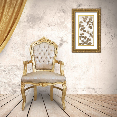 Sepia Herb 2 Gold Ornate Wood Framed Art Print with Double Matting by Phillip, Jamie