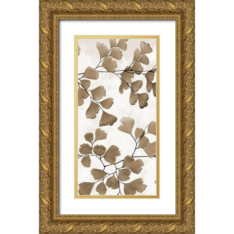 Sepia Herb 2 Gold Ornate Wood Framed Art Print with Double Matting by Phillip, Jamie