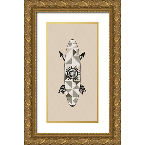 Tribal Room 1 Gold Ornate Wood Framed Art Print with Double Matting by Phillip, Jamie