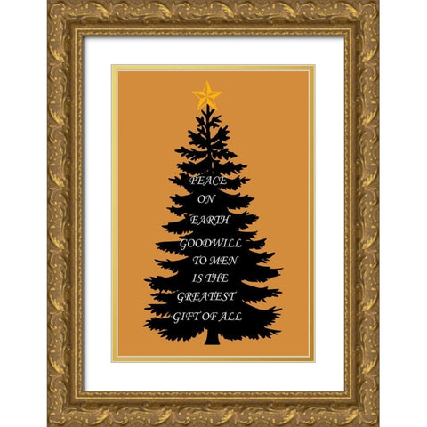 Greatest Gift Gold Ornate Wood Framed Art Print with Double Matting by Phillip, Jamie